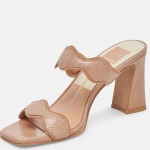 Dolce Vita Ilva Women's Sandals Toffee Embossed Leather Size‎ 10 NEW